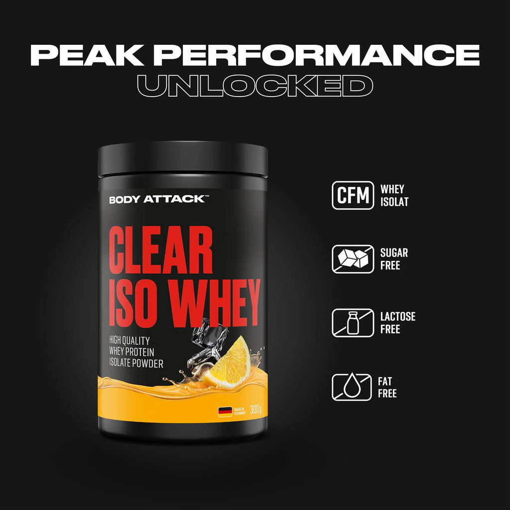 Body Attack Clear Iso Whey - Ice Tea Lemon Flavour